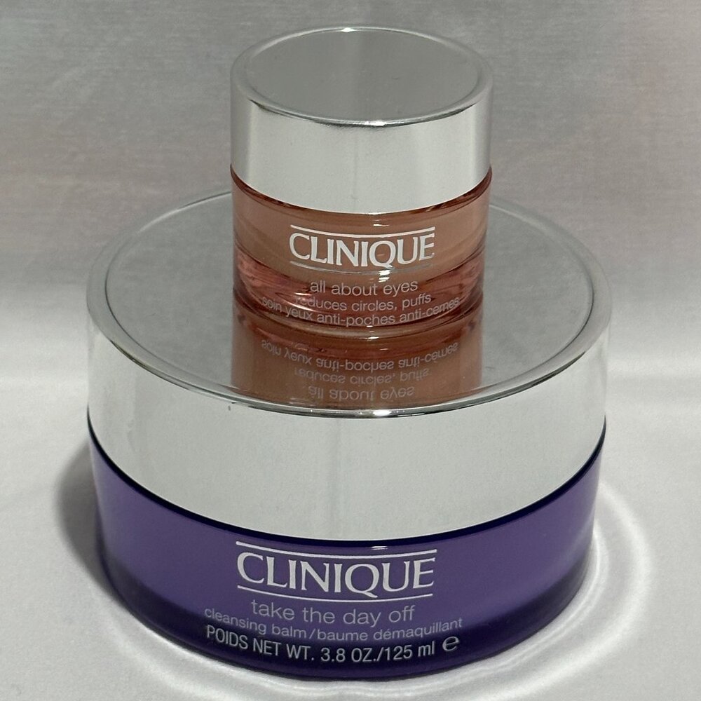 Clinique Take The Day Off Cleansing Balm & All About Eyes - Full Size